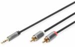 ASSMANN - Audio adapterkábel, 3, 5 mm-es sztereó jack - RCA 1m DB-510330-010-S (DB-510330-010-S)