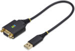 StarTech StarTech. com 1P1FFCN-USB-SERIAL Fekete 0, 3 M USB A típus DB-9 soros kábel (1P1FFCN-USB-SERIAL)