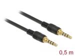 Delock 85592 audio kábel 0, 5 M 3.5mm Fekete (85592) - easy-shop
