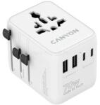 CANYON Travel Adapter OnTour 70 EU/UK/US/AUS 70W (fehér) (CNS-TA70W1006W) (CNS-TA70W1006W)