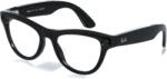 Meta RAY-BAN Meta Skyler (Standard) Smart Glasses (Gen 2) - Shiny Black, Clear (0RW4014 601/SB52)