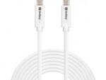 Sandberg USB-C - USB-C 3.2 Gen2 adat- és töltőkábel 100W, 5m fehér (136-76) (136-76)