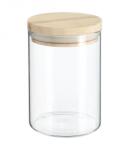 5five Simple Smart 5five befőttesüveg, 1300 ml, üveg, fa tetővel (JJ-135028-6846)