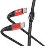 Hama Cablu date Hama Extreme 201721, USB-C - USB-C, 1.5m (Negru/Rosu) (Hama 201542)