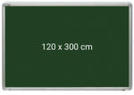 OPTIMA Tabla verde magnetica cu rama din aluminiu, 120 x 300 cm, pentru creta, Optima (OP-22120300)