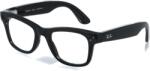 Meta RAY-BAN Meta Wayfarer (Standard) Smart Glasses - Shiny Black, Clear (RW4006 601/SB 50)