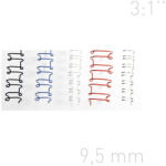 OPUS Spire metalice 9, 5mm, pas 3: 1", 100 buc/cutie, OPUS - alb (OP-3A10BIA100) - roua Aparat de indosariat