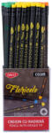 Daco Set 72 creioane HB cu radiera Daco, Floricele (CG105-72)