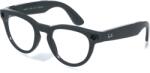 Meta RAY-BAN Meta Headliner (Standard) Smart Glasses (Gen 2) - Shiny Asteroid Grey, Clear to Emerald (0RW40136702CE50)