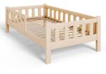  PINI gyermekágy 160x80 lakkozatlan fa matraccal - natúr