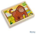 ANDREU Toys Set de 4 puzzle din lemn Andreu toys -Jungla (16460) Puzzle