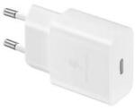 Samsung hálózati töltő Type-C aljzat (15W, PD gyorstöltő) FEHÉR (114471)