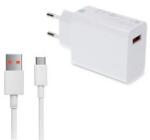 Xiaomi hálózati töltő USB aljzat (33W, PD gyorstöltő + Type-C kábel) FEHÉR (149863)