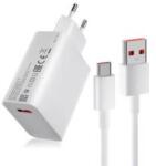 Xiaomi hálózati töltő USB aljzat (33W, PD gyorstöltő + Type-C kábel) FEHÉR - primanet - 7 190 Ft