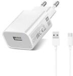 Xiaomi MDY-09-EW hálózati töltő USB aljzat (10W, gyorstöltő + Type-C kábel) FEHÉR (110725)