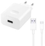 Huawei CP404B hálózati töltő USB aljzat (22.5W, PD gyorstöltő + Type-C kábel) FEHÉR (101034)