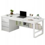  Fehér, modern loft stílusú számítógépes íróasztal, 120 cm (1015327)