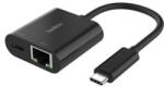 Belkin Connect USB-C to Ethernet + Charge Adapter 100W (INC019BTBK)