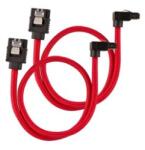 Corsair prémium fonott SATA 30cm 90° csatl. piros (CC-8900280)
