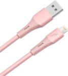 AVAX CB3306 USB-A - Lightning cablu de încărcare din silicon, 1, 5 m, roz (AVAX_CB3306)