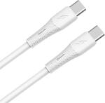 AVAX CB3307 60W USB-C încărcător rapid cablu de silicon, 1, 5 m, alb (AVAX_CB3307)