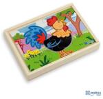 ANDREU Toys Set de 4 puzzle din lemn Andreu toys - Ferma (16461) Puzzle