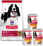 Hill's Science Plan Canine Adult Medium Lamb & Rice 18 kg kutyatáp közepes testű kutyáknak bárányhússal és rizzsel + 3 konzerv AJÁNDÉK