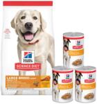 Hill's Science Plan Adult Light Large breed szárazeledel csirkével 14 kg + 3 doboz INGYENES