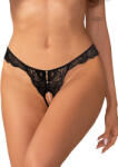 Obsessive Trinise Crotchless Thong Black L/XL