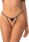 Obsessive Selisme Crotchless Thong Black XXL/XXXL