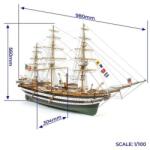 OCCRE Amerigo Vespucci 1: 100 (KR-oc15006B)