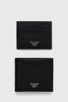 Giorgio Armani portofel din piele si suport pentru card 99KK-PFM04B_99X (Y4R237.Y138E.NOS)