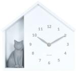 Karlsson ceas de perete cu sunet Siting Cat 26 x 29 cm 99KK-ZEU09K_00X (KA6099WH)
