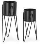Bizzotto un set de ghivece de flori cu suport Madelyn 23, 5 x 57 / 21, 5 x 46 cm 2-pack 99KK-DEU6F8_99X (723942)