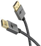 Goobay 77444 DisplayPort kábel 1 M Fekete, Ezüst (77444)