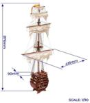 OCCRE Santísima Trinidad vitorlás 1: 90 készlet (KR-oc16800)