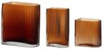 Hübsch set de vaze decorative Amber 13/18/20 cm 3-pack 99KK-DRU1AD_18X (180904)