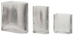 Hübsch set de vaze decorative Clear 13/18/20 cm 3-pack 99KK-DRU1AE_TSP (180905)