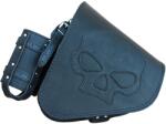 RSA Geantă de motocicletă din piele RSA S63 Skull HD Softail neagră (SKWS63SKULL)