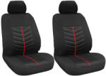  2db-os univerzális üléshuzat szett - légzsákos - fekete/piros mintás
