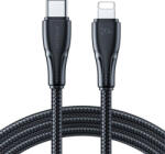 JOYROOM 20W Gyorstöltő USB-Lightning Kábel, 1.2m (Fekete) (S-CL020A11-1-2m-LB) (S-CL020A11-1-2m-LB)