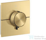 Hansgrohe AXOR SHOWERSELECT ID Square 1 funkciós falsík alatti termosztát, szálcsiszolt arany hatású 36757250 (36757250)