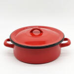  Zománcozott lábas fedővel 21 cm, 2, 5 liter (BR122)