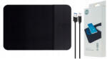 Setty GSM102086, Egérpad QI 10W (vezeték nélküli töltővel (298 x 220 mm), fekete