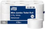 Tork Mini Jumbo WC-papír, 2 rétegű, 20 cm, tekercs 170 m, prim. , fehér T2 (12 db)