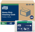 Tork nagyteljesítményű hajtogatott kéztörlő, kis csomag W8 1 rétegű, fehér, 8x45 lap/cs SCA530150 (SCA530150)