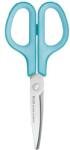 PLUS Corporation Olló, általános, balkezes, 17, 5 cm, PLUS Fitcut Curve , világoskék (35055) - kellekanyagonline