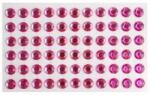  Öntapadós dekor gyöngy/strassz 10mm-es 66db/csomag pink