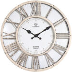 Merion falióra, quartz, antikolt római számos keret, antikolt számlap, sweep (6714-2)