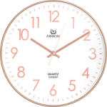 Merion falióra, quartz, rózsa arany színű tok, fehér számlap, sweep (6714-1)